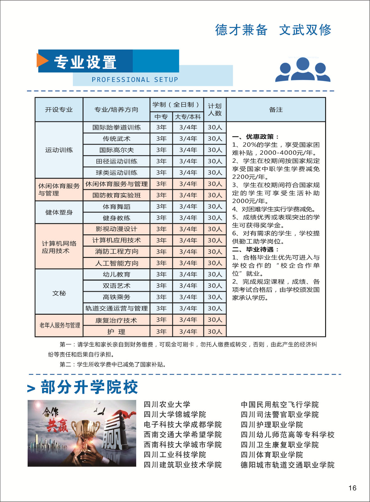 德阳弘正科技职业学校中职3+2升学班
