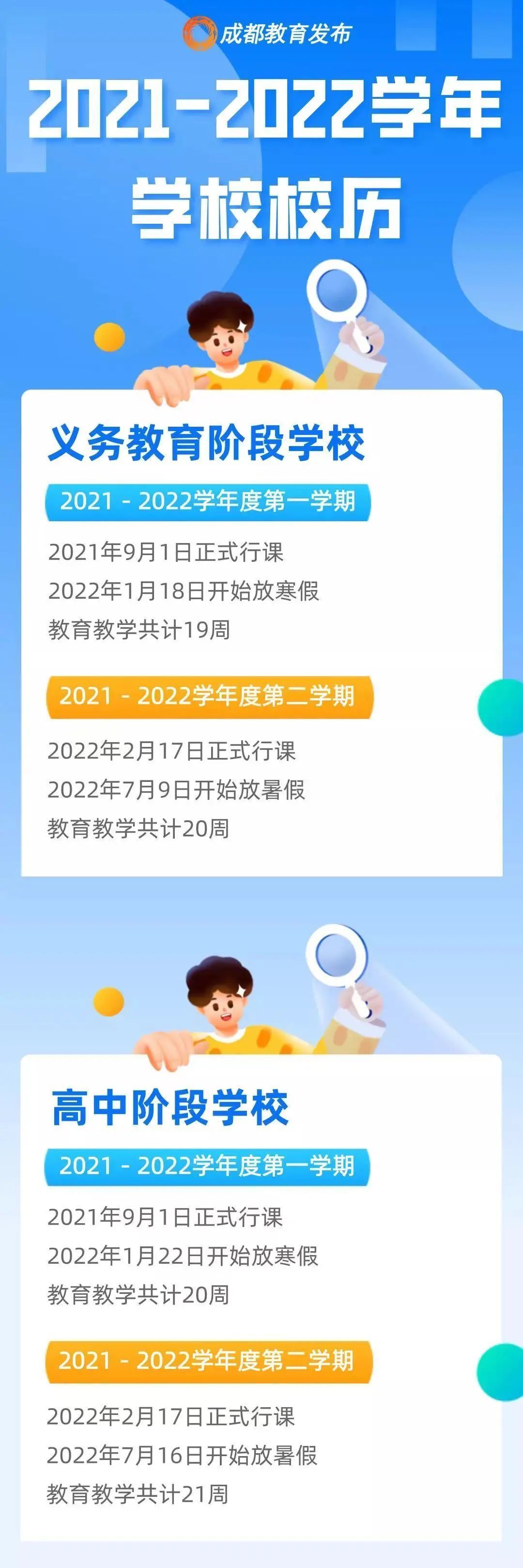 德阳2022年寒假放假时间安排